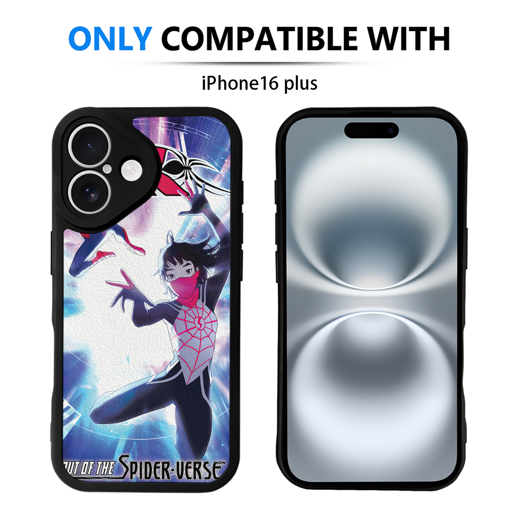 Spider Man スパイダーマン 【iPhone 16シリーズ対応】シリコンスマホケース（レザー調） 材質：シリコン